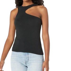 n:philanthropy Yvonne Tank Top Asymmetrical Black L